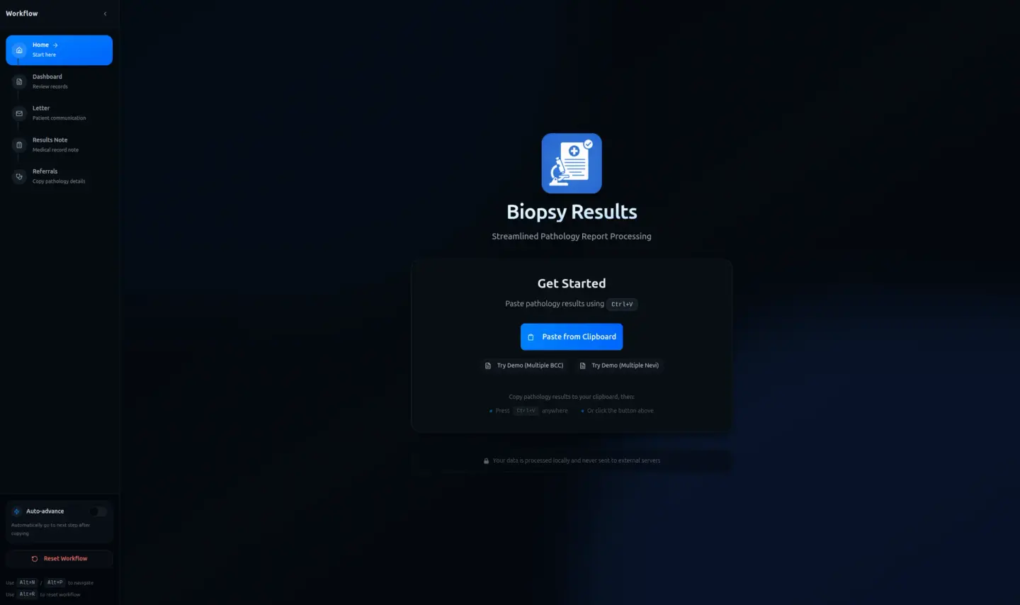 Biopsy Results showcase